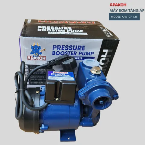 Máy Bơm Nước APAKOH GP125, Công suất 125W, Động Cơ Lõi Đồng, Bảo Hành 12 Tháng.