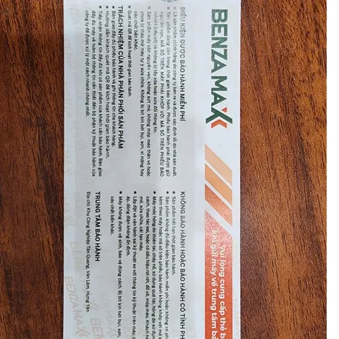 Dụng Cụ Cầm Tay Chính Hãng BENZAMAX Thẻ Bảo Hành Máy Móc Thiết Bị 3T/6T/12T