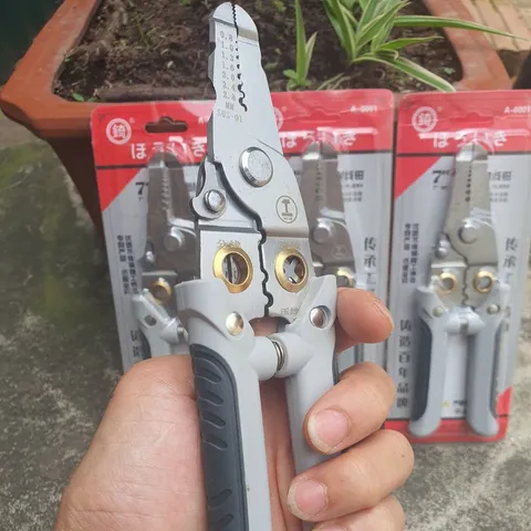 KÌM TUỐT DÂY ĐIỆN, KÌM CẮT DÂY ĐIỆN ĐA NĂNG 7IN1 CÓ LƯỠI DAO  HÀNG XUẤT NHẬT CAO CẤP