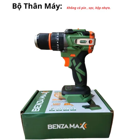 Bộ máy khoan 13mm BENZAMAX BZM-MAXX-D45,Lực siết 45N.M,Chân pin phổ thông,Bảo hành 6 tháng