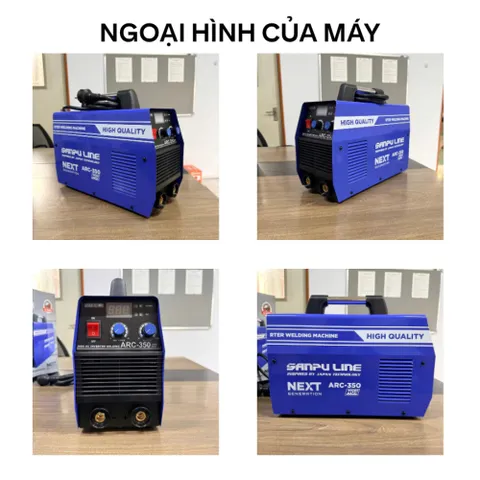 Máy hàn điện tử SANPU LINE ARC-350S MOS, máy hàn que 1.6 - 5 chuyên dụng công suất lớn