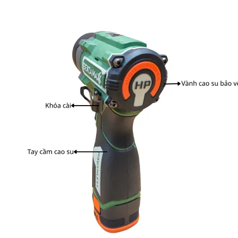 Máy Chuyên Vít Có Búa 1/4 BZM-1618 Brushless 150N.m 3400RPM 3800IPM 2Pin 16.8VDC