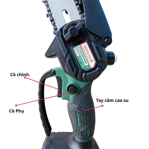 Máy cưa xích 6 Inch BENZAMAXX  Cưa Xích Dùng Cắt Tỉa Cành Cây Sân Vườn