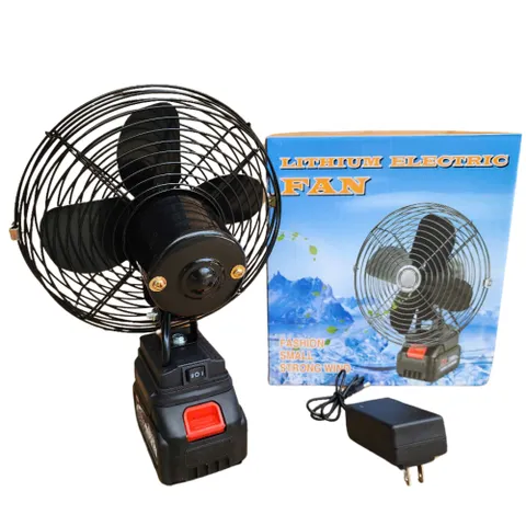 Quạt Tích Điện Lồng Sắt Cánh Sắt Sử Dụng Chân Pin Phổ Thông M21