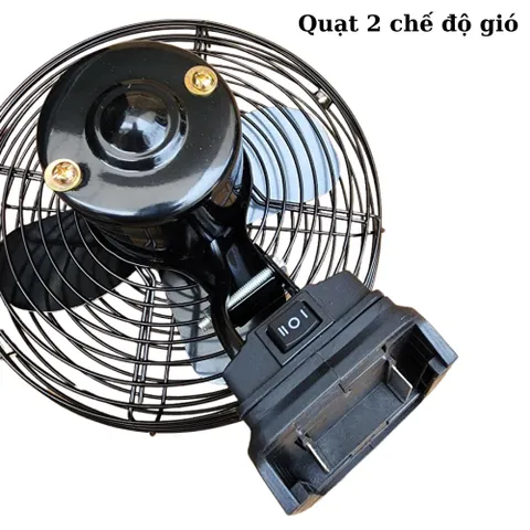 Quạt Tích Điện Lồng Sắt Cánh Sắt Sử Dụng Chân Pin Phổ Thông M21