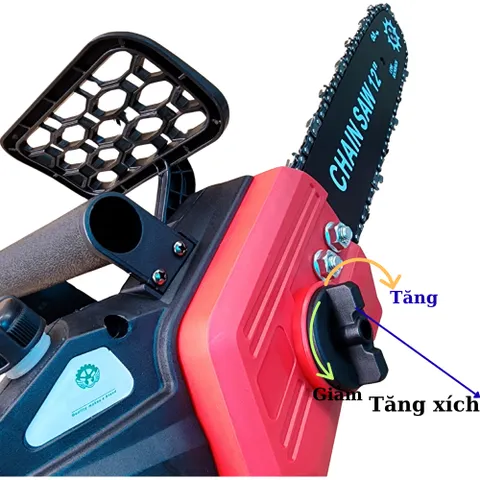 Máy Cưa Xích Dùng Pin 12inch  Động Cơ Không Chổi Than Sử  Dụng Chân Pin Phổ Thông M21. Bảo Hành 3 Tháng