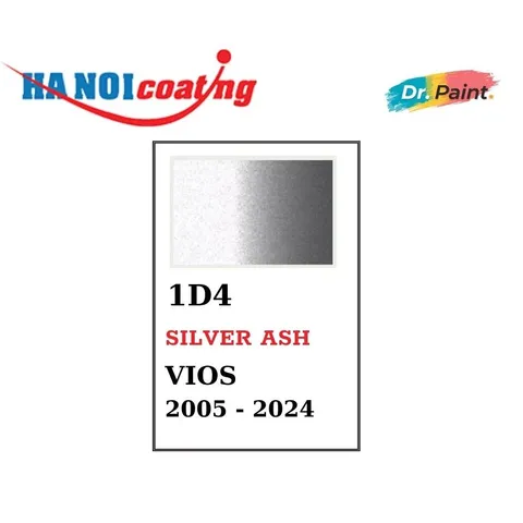 [TẶNG NHÁM] Bình sơn Xịt Xóa Vết Xước Xe Ô tô TOYOTA VIOS Màu BẠC SÁNG Code 1D4 - SILVER ASH chính hãng DR.PAINT