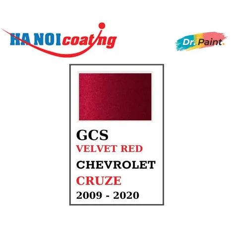 [TẶNG NHÁM] Bình sơn Xịt Xóa Vết Xước Xe Ô tô CHEVROLET CRUZE Màu ĐỎ NHUNG Code GCS - VELVET RED chính hãng DR.PAINT
