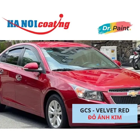 [TẶNG NHÁM] Bình sơn Xịt Xóa Vết Xước Xe Ô tô CHEVROLET CRUZE Màu ĐỎ NHUNG Code GCS - VELVET RED chính hãng DR.PAINT