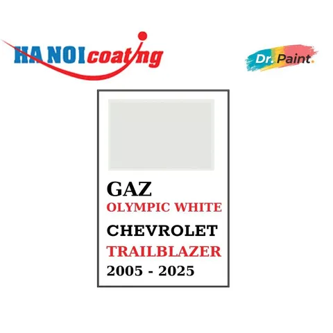 [TẶNG NHÁM] Bình Sơn Xịt Xóa Vết Xước Xe Ô tô CHEVROLET TRAILBLAZER Màu TRẮNG SỨ code GAZ - OLYMPIC WHITE | DR.PAINT