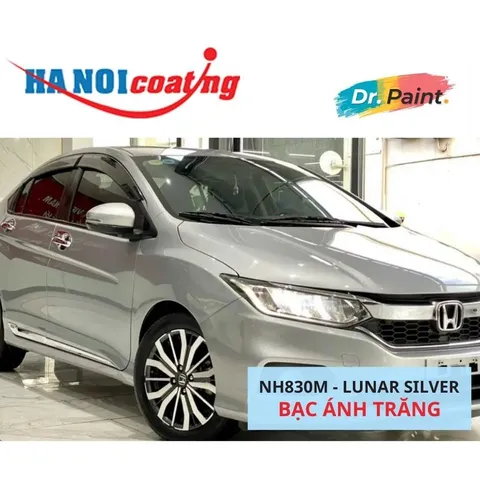 Sơn Xịt Xóa Vết Xước cho xe HONDA CITY màu BẠC ÁNH TRĂNG mã màu NH830M - LUNAR SILVER chính hãng DR.PAINT