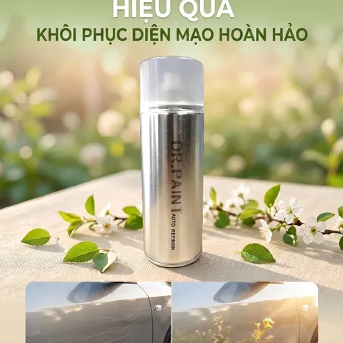 Bình sơn Xịt Xóa Vết Xước Xe Ô tô TOYOTA VIOS Màu VÀNG CÁT Code 4R0 - BEIGE chính hãng DR.PAINT