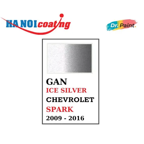 [TẶNG NHÁM] Bình sơn Xịt Xóa Vết Xước Xe Ô tô CHEVROLET SPARK Màu BẠC SÁNG code GAN - ICE SILVER chính hãng DR.PAINT