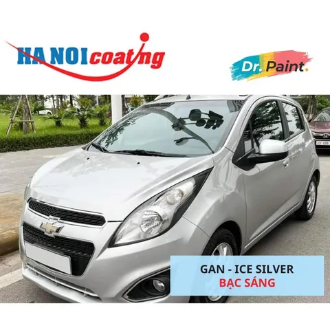 [TẶNG NHÁM] Bình sơn Xịt Xóa Vết Xước Xe Ô tô CHEVROLET SPARK Màu BẠC SÁNG code GAN - ICE SILVER chính hãng DR.PAINT