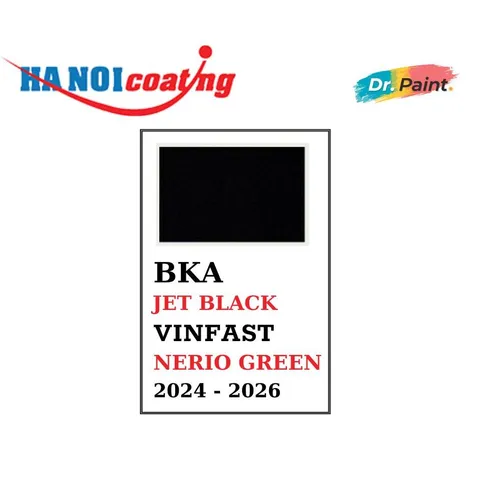 [TẶNG NHÁM] Bình sơn Xịt Xóa Vết Xước Xe Ô tô VINFAST NERIO GREEN màu Đen Bóng Code BKA - JET BLACK chính hãng DR.PAINT