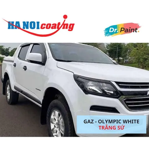 [TẶNG NHÁM] Bình sơn Xịt Xóa Vết Xước Xe Ô tô CHEVROLET COLORADO Màu TRẮNG SỨ code GAZ - OLYMPIC WHITE | DR.PAINT