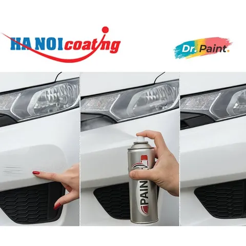 [TẶNG NHÁM] Bình sơn Xịt Xóa Vết Xước Xe Ô tô CHEVROLET COLORADO Màu TRẮNG SỨ code GAZ - OLYMPIC WHITE | DR.PAINT