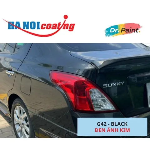 [TẶNG NHÁM] Bình sơn Xịt Xóa Vết Xước Xe Ô tô NISSAN SUNNY màu ĐEN ÁNH KIM mã màu G42 - BLACK chính hãng DR.PAINT