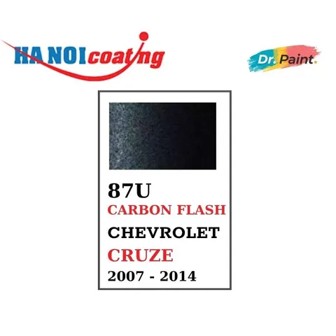 87U - BLACK PEARL cho xe CHEVROLET CRUZE màu ĐEN ÁNH KIM - Bình Sơn xịt dặm màu xoá xước ô tô DR.PAINT Pha Màu Vi Tính
