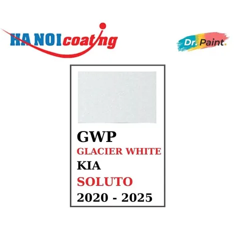 [TẶNG NHÁM] COMBO 2 Bình Xịt Xóa Vết Xước Xe KIA SOLUTO Màu TRẮNG NGỌC TRAI code GWP - GLACIER WHITE chính hãng DR.PAINT