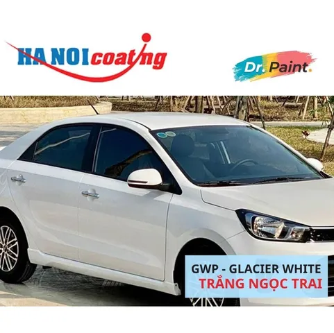 [TẶNG NHÁM] COMBO 2 Bình Xịt Xóa Vết Xước Xe KIA SOLUTO Màu TRẮNG NGỌC TRAI code GWP - GLACIER WHITE chính hãng DR.PAINT