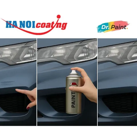 [TẶNG NHÁM] Bình Sơn Xịt Xóa Vết Xước Xe Ô tô KIA K3 Màu XANH CHÂN TRỜI Code BBL - HORIZON BLUE chính hãng DR.PAINT