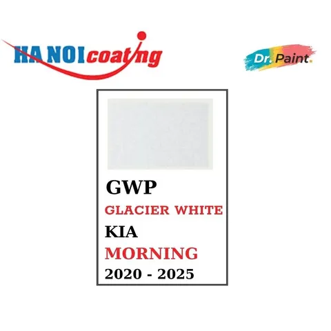 [TẶNG NHÁM] 2 Bình Xịt Xóa Vết Xước Xe KIA MORNING Màu TRẮNG NGỌC TRAI code GWP - GLACIER WHITE chính hãng DR.PAINT