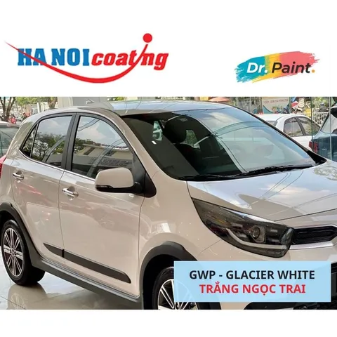 [TẶNG NHÁM] 2 Bình Xịt Xóa Vết Xước Xe KIA MORNING Màu TRẮNG NGỌC TRAI code GWP - GLACIER WHITE chính hãng DR.PAINT