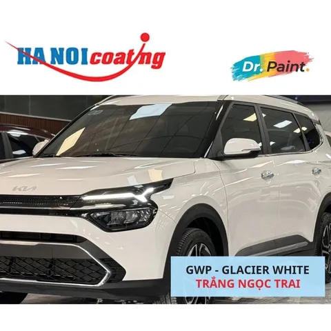 [TẶNG NHÁM] COMBO 2 Bình Xịt Xóa Vết Xước Xe KIA CARENS Màu TRẮNG NGỌC TRAI code GWP - GLACIER WHITE chính hãng DR.PAINT