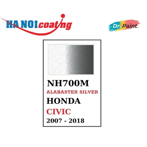 Sơn Xịt Xóa Vết Xước cho xe HONDA CIVIC màu BẠC MỊN mã màu NH700M - ALABASTER SILVER chính hãng DR.PAINT