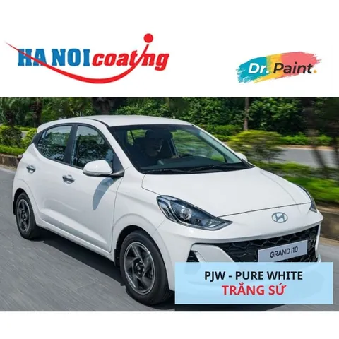 [TẶNG NHÁM] Bình sơn Xịt Xóa Vết Xước xe Ô tô HYUNDAI GRAND I10 Màu TRẮNG SỨ code PJW - PURE WHITE chính hãng DR.PAINT