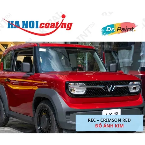 [TẶNG NHÁM] 2 Bình Sơn Xịt Xóa Vết Xước Xe Ô tô VINFAST VF3 màu ĐỎ ÁNH KIM CODE REC – CRIMSON RED chính hãng DR.PAINT