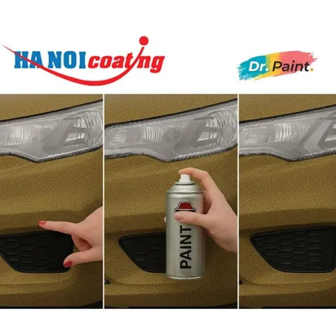 Bình sơn Xịt Xóa Vết Xước Xe Ô tô SUZUKI XL7 Màu XANH RÊU KHAKI code WAE - BRAVE KHAKI chính hãng DR.PAINT