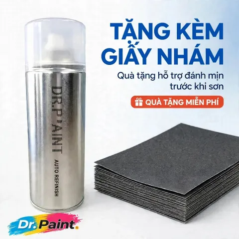 [TẶNG NHÁM] Sơn Xịt Xóa Vết Xước Xe KIA K3 Màu XANH ÁNH TÍM code D9B - DEEPCHROMA BLUE chính hãng DR.PAINT