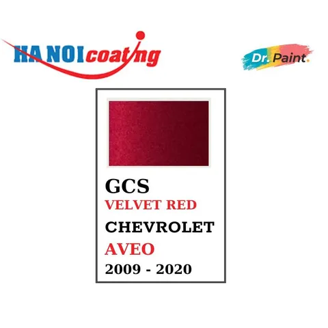 [TẶNG NHÁM] Bình sơn Xịt Xóa Vết Xước Xe Ô tô CHEVROLET AVEO Màu ĐỎ NHUNG Code GCS - VELVET RED chính hãng DR.PAINT
