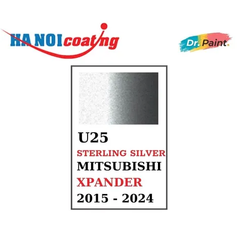 [TẶNG NHÁM] Sơn Xịt Xóa Vết Xước cho xe MITSUBISHI XPANDER Màu GHI BẠC code U25 - STERLING SILVER chính hãng DR.PAINT