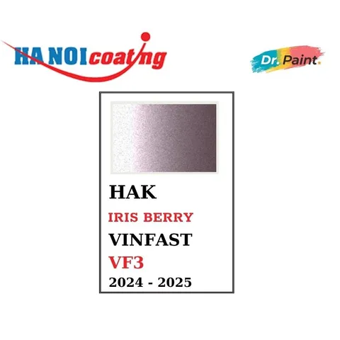 [TẶNG NHÁM] Bình sơn Xịt Xóa Vết Xước cho xe Ô tô VINFAST VF3 màu TÍM HỒNG Code HAK - IRIS BERRY chính hãng DR.PAINT