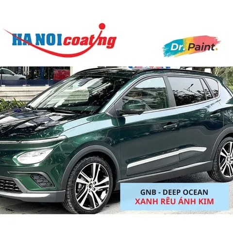 Bình sơn Xịt Xóa Vết Xước Xe Ô tô VINFAST VFE34 màu Xanh Rêu Ánh Kim mã màu GNB - DEEP OCEAN chính hãng DR.PAINT
