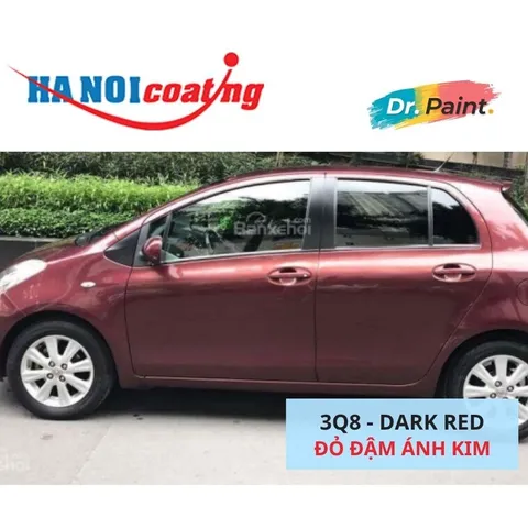 Sơn Xịt Xóa Vết Xước cho xe TOYOTA YARIS Màu ĐỎ ĐẬM ÁNH KIM code 3Q8 - DARK RED chính hãng DR.PAINT