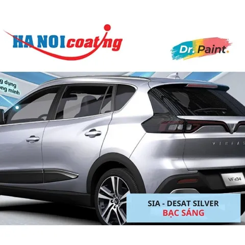 Bình sơn Xịt Xóa Vết Xước cho xe Ô tô VINFAST VFE34 màu Bạc Sáng mã màu SIA - DESAT SILVER chính hãng DR.PAINT