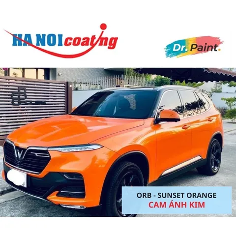 Bình sơn Xịt Xóa Vết Xước xe Ô tô VINFAST LUX SA 2.0 màu CAM ÁNH KIM mã màu ORB - SUNSET ORANGE chính hãng DR.PAINT