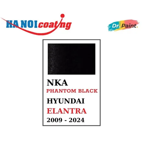 [TẶNG NHÁM] Bình sơn Xịt Xóa Vết Xước Xe Ô tô HYUNDAI ELANTRA Màu ĐEN ÁNH KIM Code NKA - PHANTOM BLACK | DR.PAINT