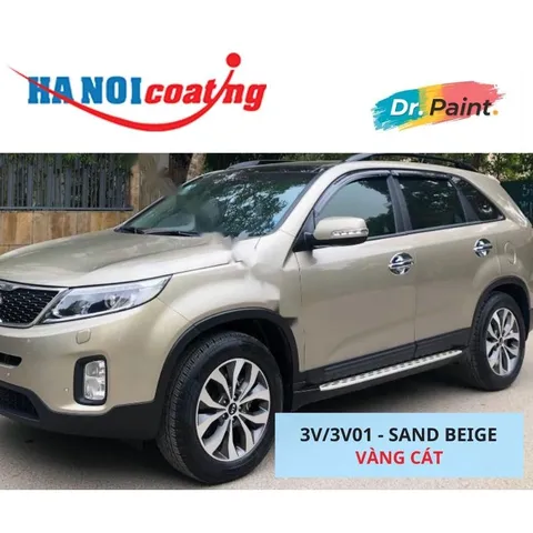 Bình sơn Xịt Xóa Vết Xước Xe Ô tô KIA SORENTO Màu VÀNG CÁT Code 3V - SAND BEIGE chính hãng DR.PAINT