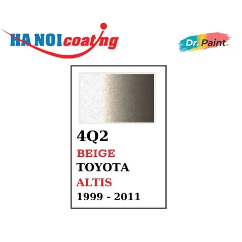 Sơn Xịt Xóa Vết Xước Xe Ô tô TOYOTA INNOVA Màu VÀNG CÁT Code 4Q2 - BEIGE chính hãng DR.PAINT