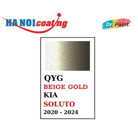 Bình sơn Xịt Xóa Vết Xước Xe Ô tô KIA SOLUTO Màu VÀNG CÁT Code QYG - BEIGE GOLD chính hãng DR.PAINT