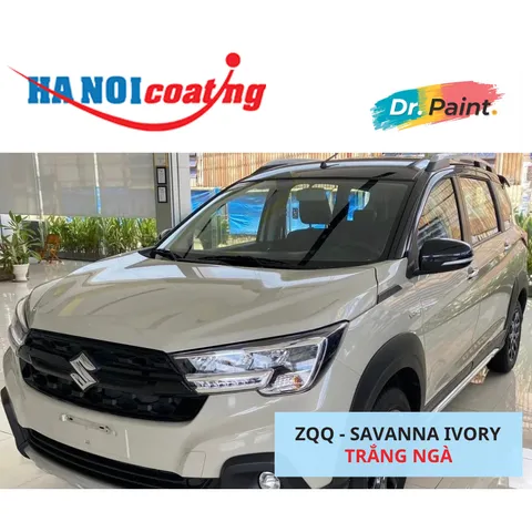Bình sơn Xịt Xóa Vết Xước Xe Ô tô SUZUKI XL7 Màu TRẮNG NGÀ code ZQQ - SAVANNA IVORY chính hãng DR.PAINT