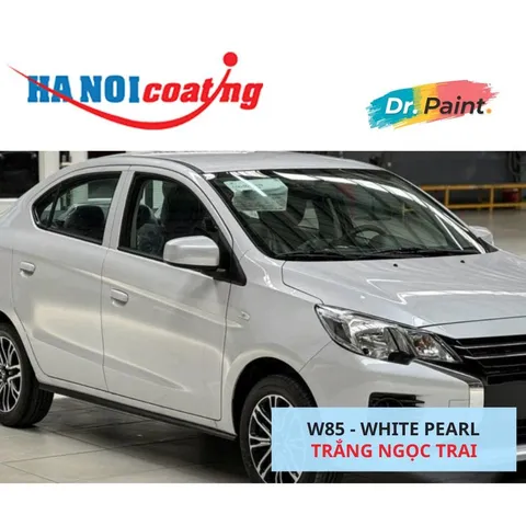 Bình Xịt Xóa Vết Xước Xe MITSUBISHI ATTRAGE Màu TRẮNG NGỌC TRAI code W85 - WHITE PEARL chính hãng DR.PAINT