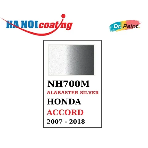 Sơn Xịt Xóa Vết Xước cho xe HONDA ACCORD màu BẠC MỊN mã màu NH700M - ALABASTER SILVER chính hãng DR.PAINT