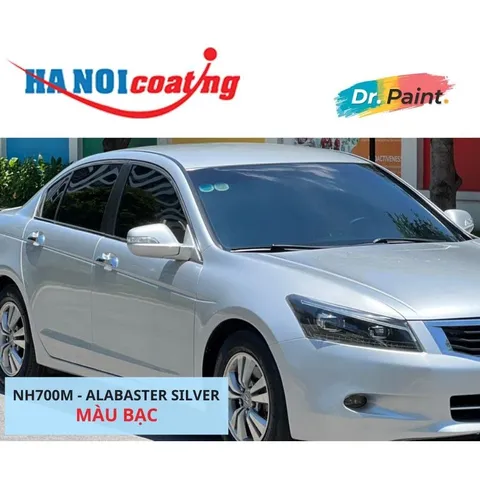 Sơn Xịt Xóa Vết Xước cho xe HONDA ACCORD màu BẠC MỊN mã màu NH700M - ALABASTER SILVER chính hãng DR.PAINT