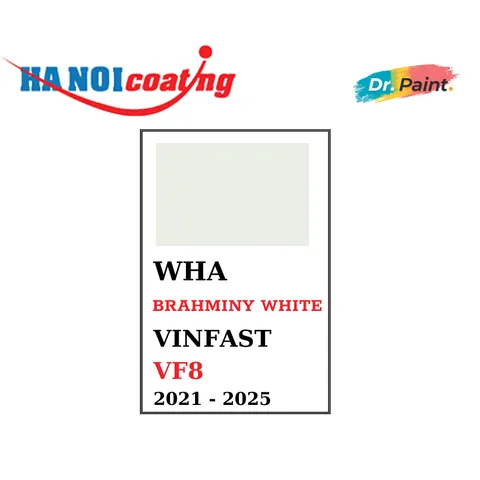 Bình sơn Xịt Xóa Vết Xước Xe Ô tô VINFAST VF8 màu Trắng Sứ mã màu WHA - BRAHMINY WHITE chính hãng DR.PAINT